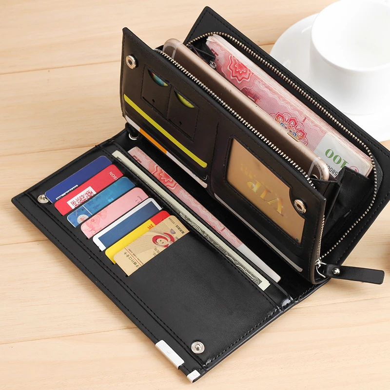 Luxury Zipper Men Wallets Genuine Leather Men Purses Brand Soft Mens Clutch Wallet Bifold Male Money Bag Multi-card Slot Luxury Zipper Men Wallets Genuine Leather Men Purses Brand Soft Mens Clutch Wallet Bifold Male Money Bag Multi-card Slot