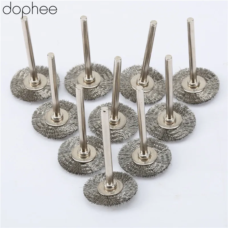 Аксессуары dophe Dremel щетки колеса провода из нержавеющей стали для шлифовальной