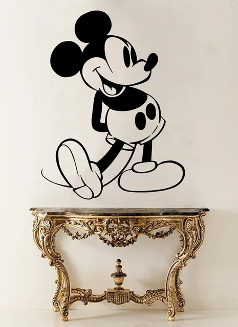 Mickey Maus Vinyl Wand Aufkleber Kinderzimmer Dekoration Cartoon Tier 
