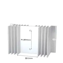 Monofásico Relé de Estado Sólido SSR Regulador M-tipo de Placa de Base de Alumínio Dissipador de Calor de Dissipação Radiador Rail Mount Para 40A-100A