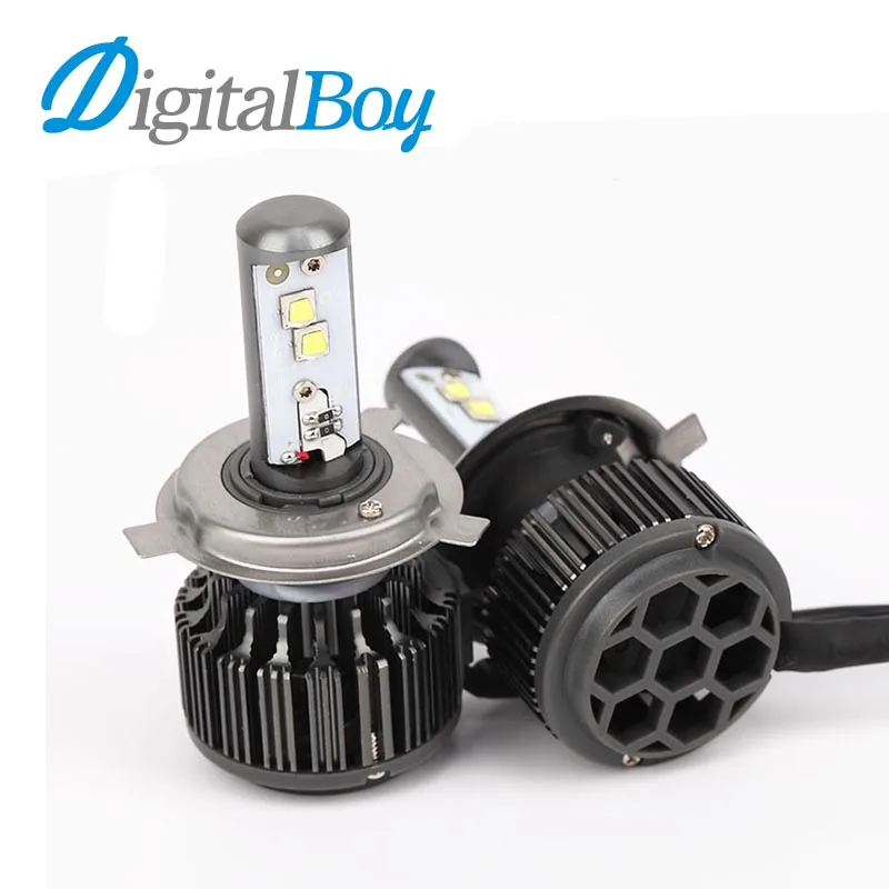 

Digitalboy 70W Car LED Headlight H4 Bulb High Low Beam Headlamp Fog Light Replacement LED Hi/Lo Beam Car Lighting Source 6000k