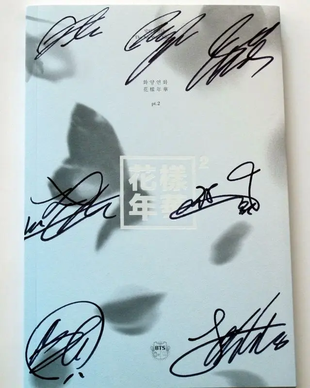 

BTS Bangtan Boys Autographed 2015 Mini3 album YOUNG FOREVER pt.2 CD+photobook new korean blue version