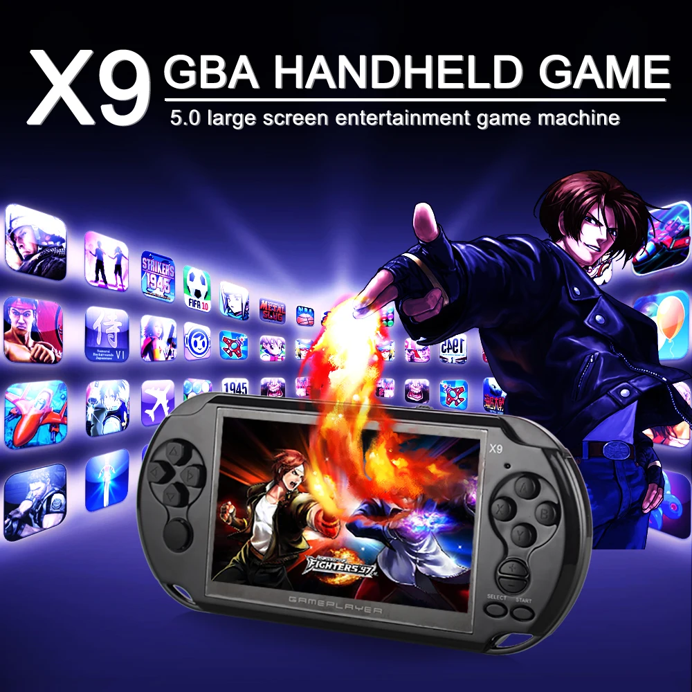 Palissi coolbaby X9 5.0 Large Screen Handheld Game Player Support TV