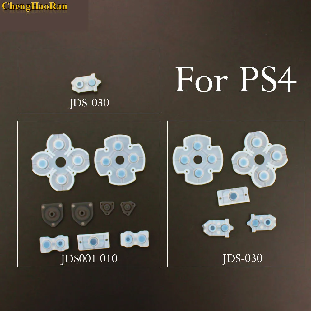 

ChengHaoRan new 1set For Playstation 4 Dualshock Silicon Rubber Conductive Pads For PS4 Controller Repair Parts Replacement