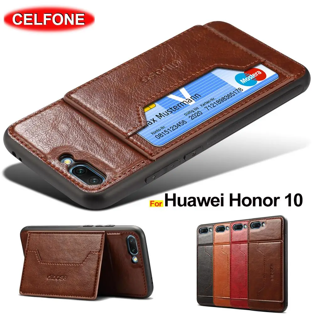 Чехол для Huawei Honor 10, противоударный, ТПУ, бампер, кожаный держатель для карт, Магнитный чехол для Huawei Honor 10 Lite, чехол для Honor 20 pro, чехол