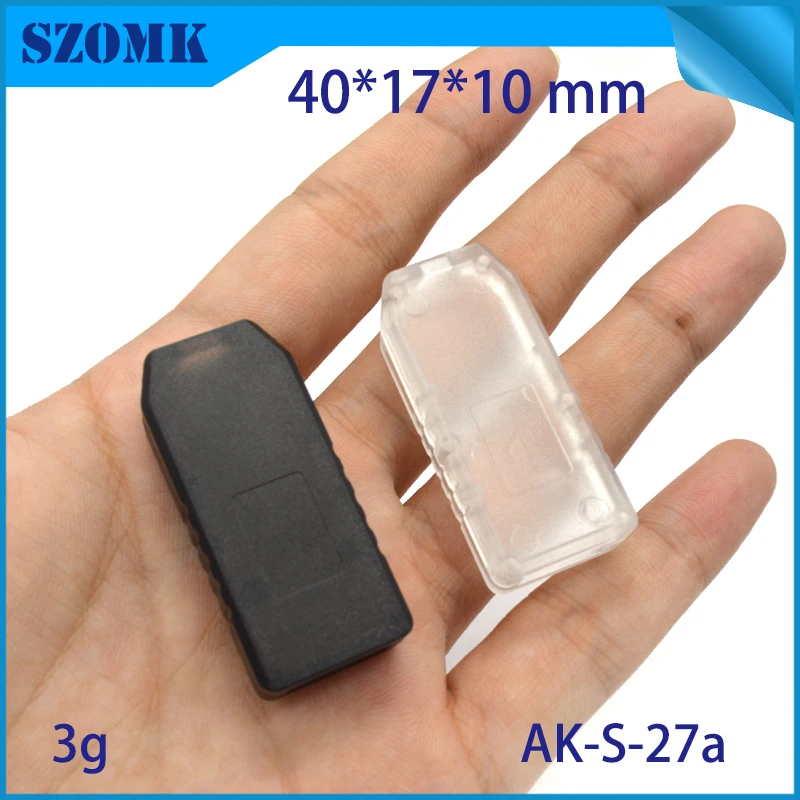 

2 pcs, 40*17*10mm usb stick plastic housing for electronics products szomk hot sales usb plastic shell box usb enclosure box