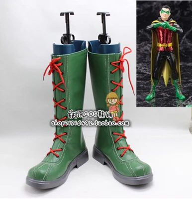 

Superhero Damian Wayne cosplay shoes boots Custom-Made