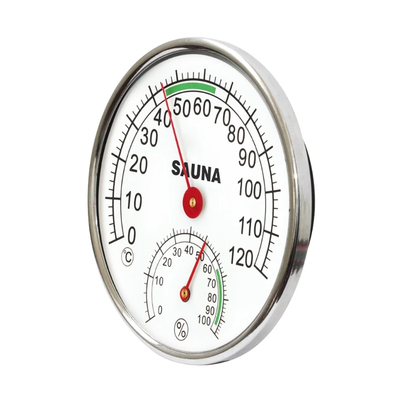 Термометр из нержавеющей стали гигрометр для сауны комнатный Измеритель температуры и влажности