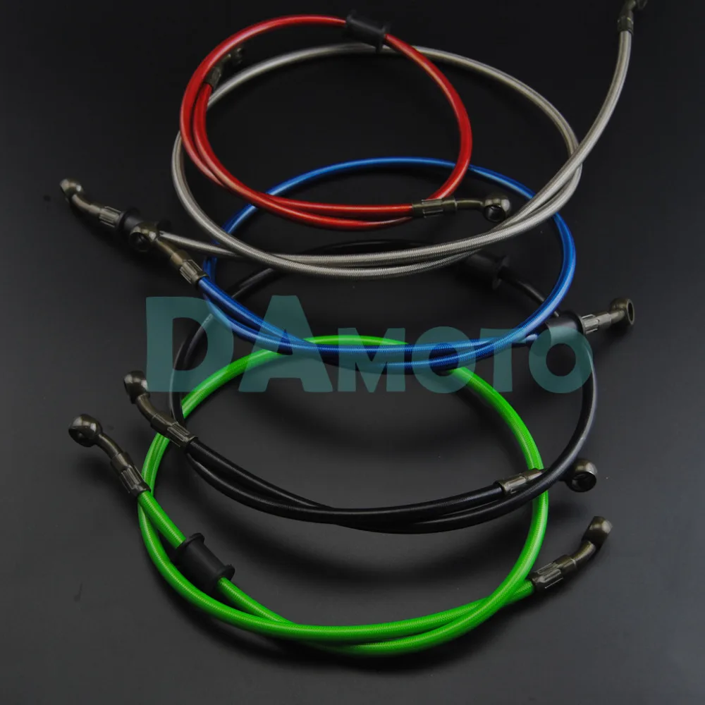 Motorcycle pit Braided Steel Hydraulic Reinforce Brake line Clutch Oil Hose Tubebrake line