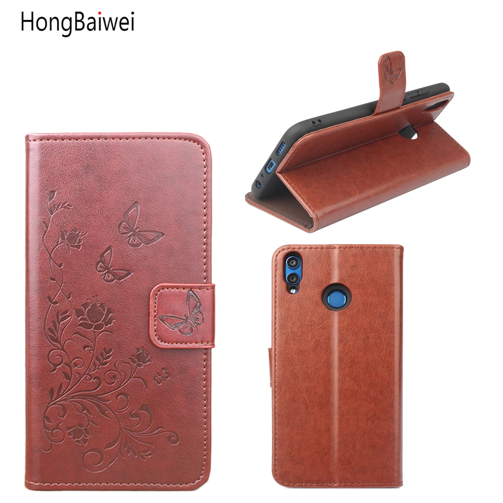 

HongBaiwei for Huawei Honor 8X Case Wallet Style Fashion Embossed Flip Leather Cover Case for Huawei Honor 8X Protective Shell