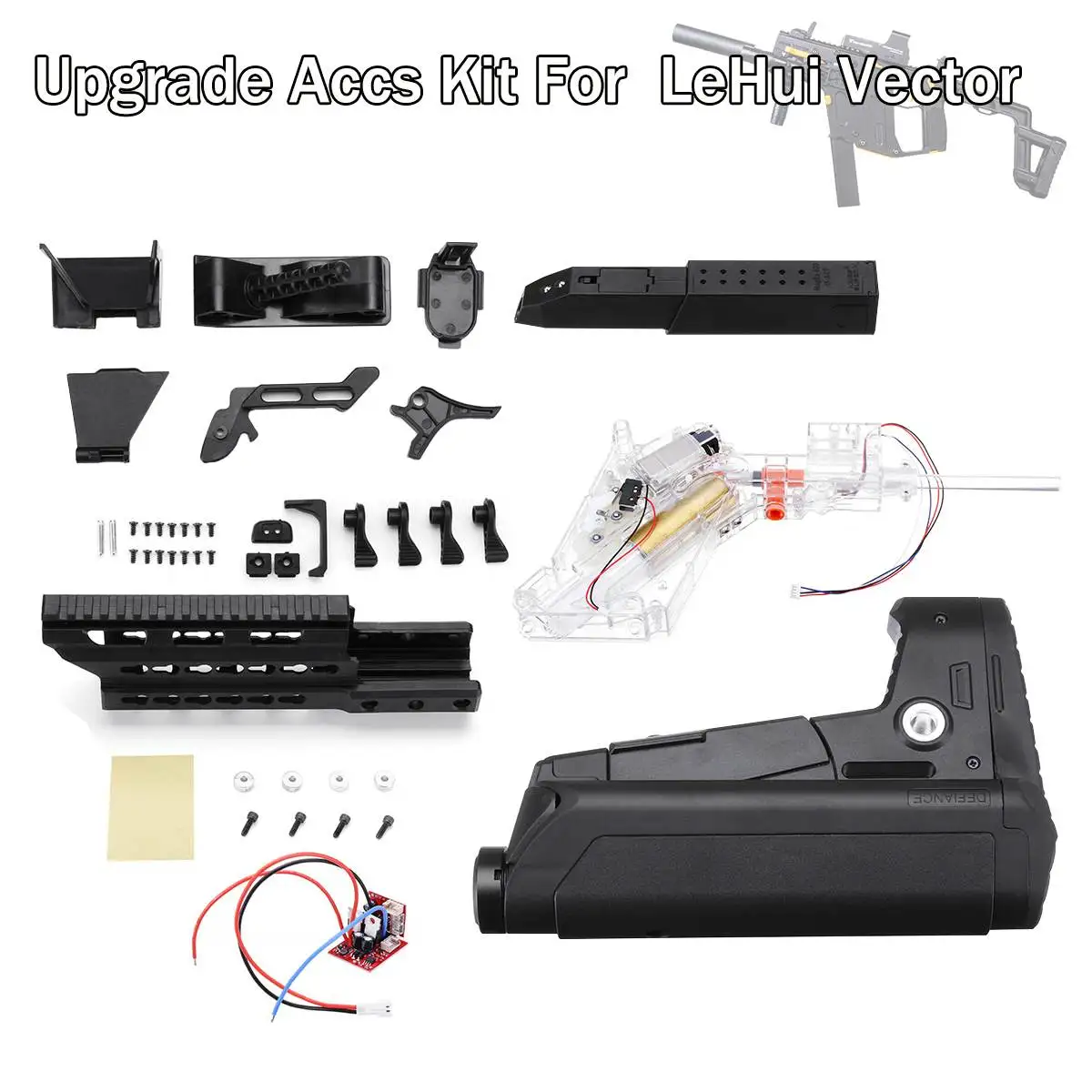 

Magazine Modified Parts for LeHui Vector V2 Gel Ball for Blaster Water for Gun Upgrade Accs Kit