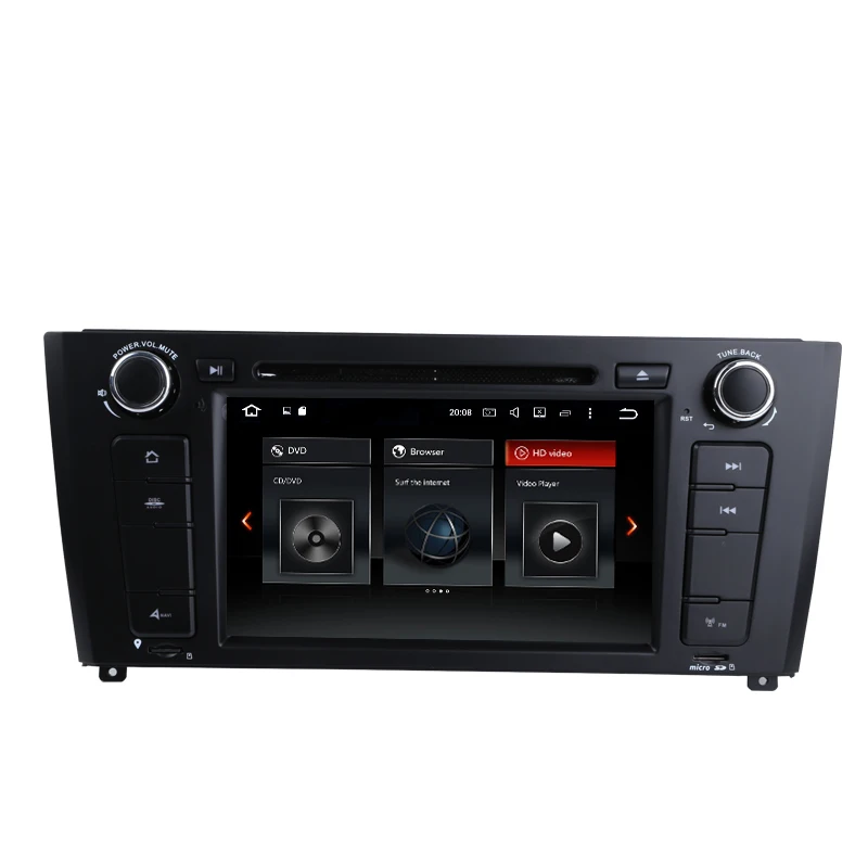 Discount 7 Inch Android 9.0 Car DVD Radio Player Stereo System For BMW E81 E82 E88 1 Series Support GPS Navigation WiFi OBD2 BT 1
