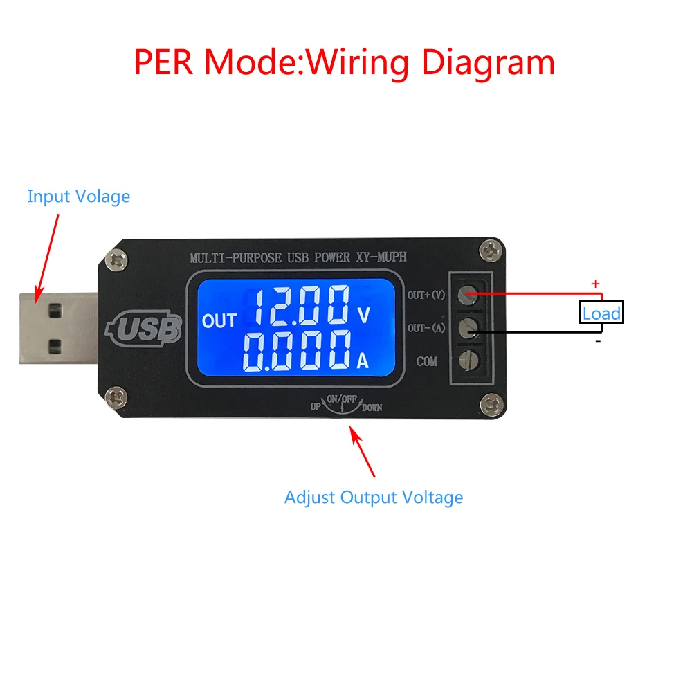 DC-DC повышающий понижающий преобразователь USB повышающий/понижающий источник питания ЖК-модуль регулируемый выход DC 1,0 в-24 в 5 В до 3,5 В/9 В/12 В/24 В