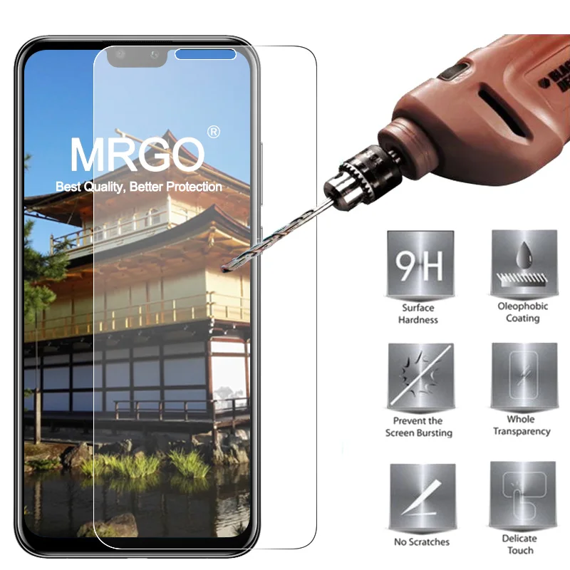 Закаленное стекло MRGO для Huawei Y9 2019 защита экрана 9H 2.5D Защитное телефона | Мобильные