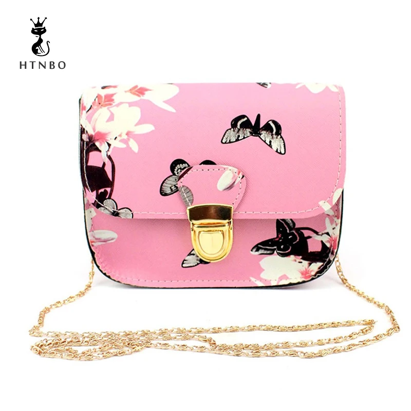 

Hot Fashion Women Butterfly Flower Printing Handbag Shoulder Bag Tote Messenger Bag Girl Elegant Purse Bag Bolsa Feminina #3