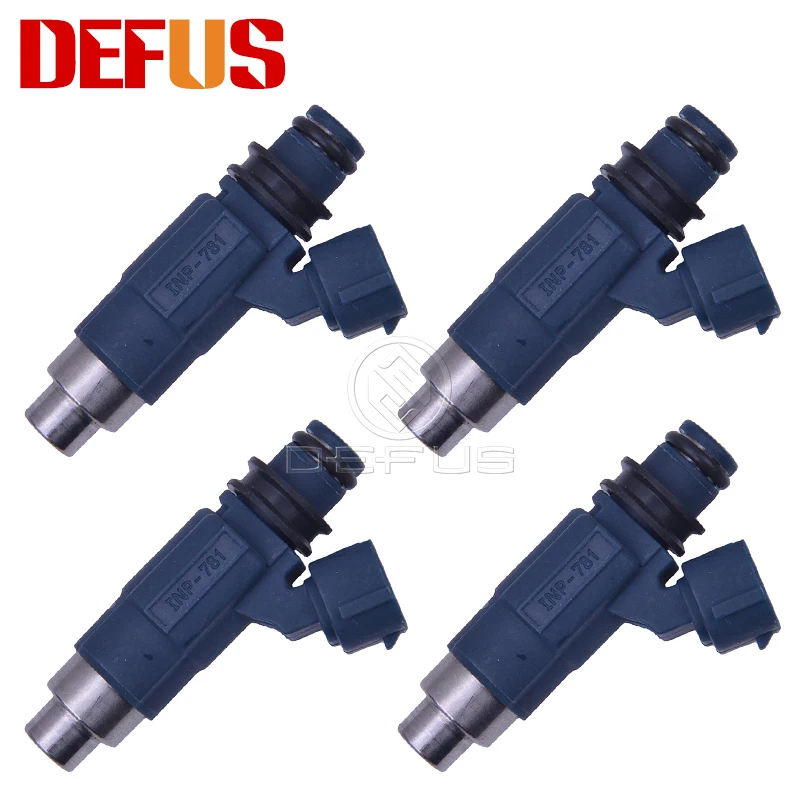 

DEFUS New 4X Fule Injector OEM INP-781 INP781 for MAZDA 2.0L 00-02 Protege 1.8L 99-00 Nozzle Fuel Injection Flow Matched Gasolin