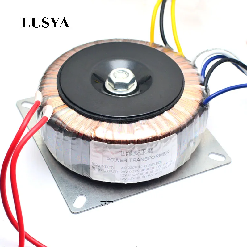 Tanie Lusya podwójny AC 28v 12V pojedynczy 12v 200W transformator dla TDA8954th LM3886 przedwzmacniacz tablica dźwiękowa używane 220V 50Hz A2 015