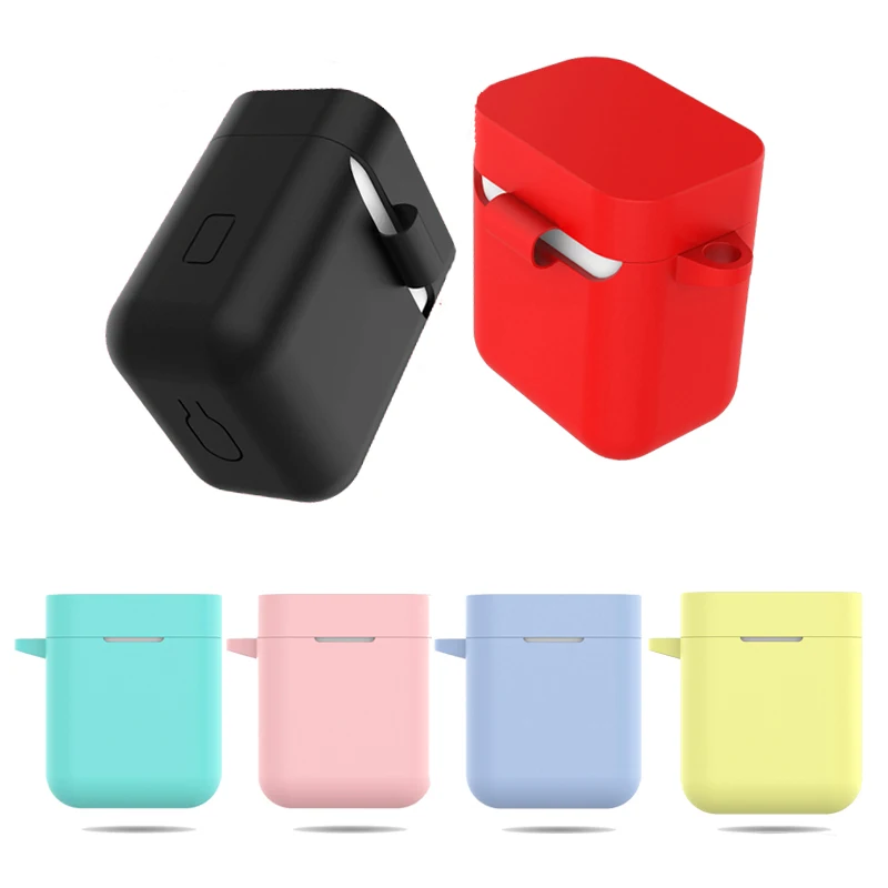 

Silicone Case For Xiaomi Airdots Pro Earphone Case Cover For Xiaomi Mi Air Wireless Bluetooth Headset Shockproof Pouch