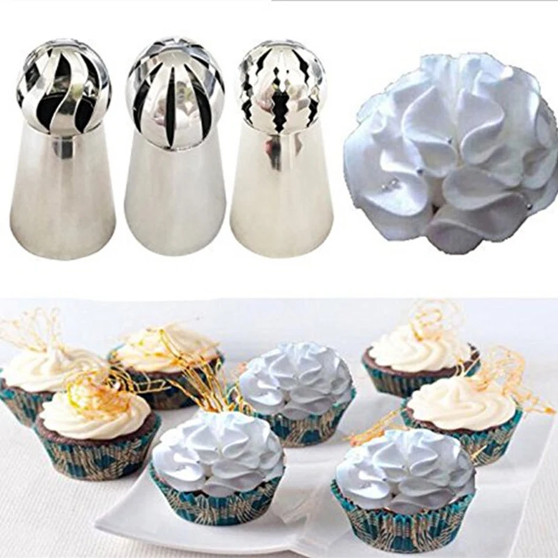 

DINIWELL Sphere Piping Nozzle Kitchen Baking Tool Cake Bread Decorating Tips Pastry Bakeware Nozzles Cake Accessories
