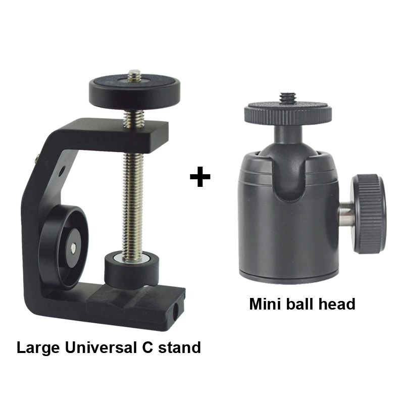  Multifunctional Aluminum Clip UNC1/4 Inch Screw Universal C Stand Clamp For Camera Tripod Flash Hol