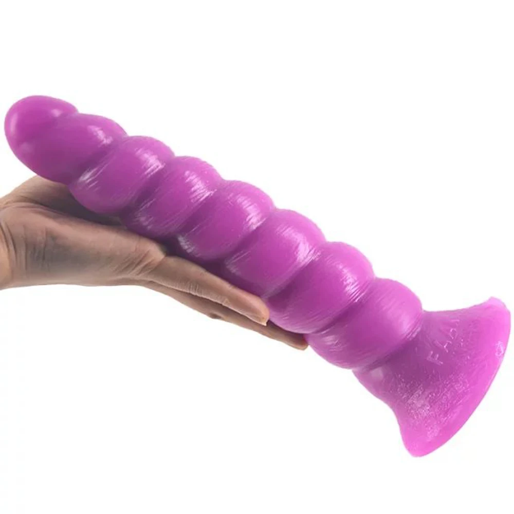 Kaufen Saugnapf lang silikon anal perlen penis spirale anal dildo butt plug Stimulator anal plug Masturbator sexspielzeug für paare homosexuell