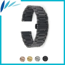 Stainless Steel Watch Band 22mm for font b Amazfit b font Huami Xiaomi Smart Watchband Butterfly