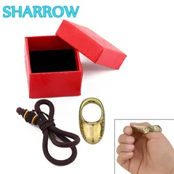 1Pc 16-23mm Archery Thumb Ring Finger Tab 8 Sizes Brass Thumb Protector Gear Finger Guard Outdoor Training Shooting Accessories