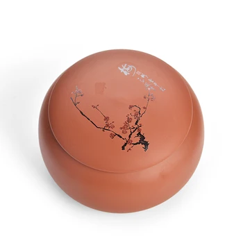 

Painted Vintage Tea Box Kitchen Food Storage Canister Ceramic Jars For Spices Sugar Packing Box Retro Cans With Lid Container