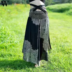 Womail юбка Для женщин летние богемные с высокой талией в стиле бохо цветочный принт юбка Повседневное Мода Новый 2019 dropship A18
