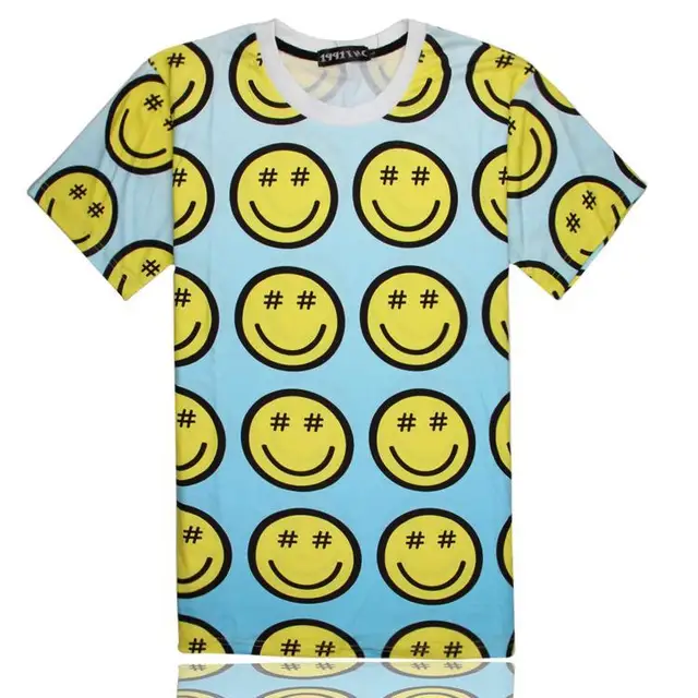 Emoji T Shirt Women Men Shirts 3D T shirt Smile Face 100 Emoji ...