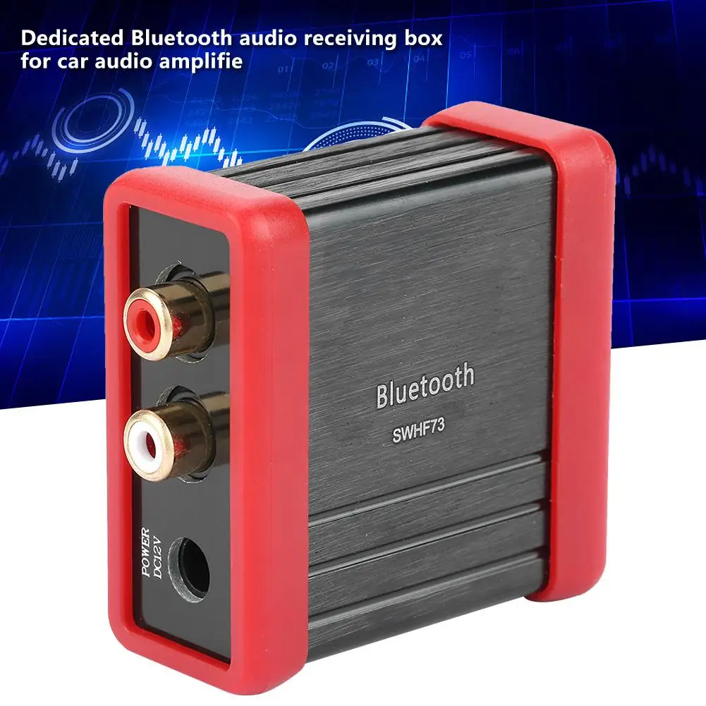 Беспроводной Bluetooth аудио приемник коробка RCA для автомобиля динамик усилитель изменить 12VDC HF73 прочный