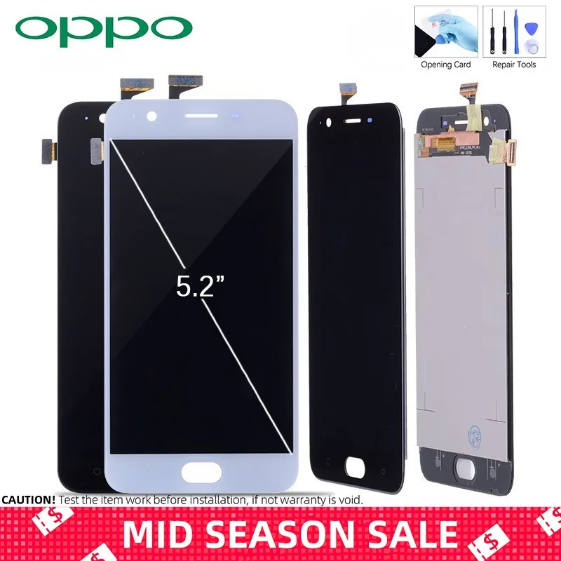 

5.2" Original Display For OPPO A57 LCD Touch Screen For OPPO A57 LCD Display Digitizer Assembly Replacement Black White
