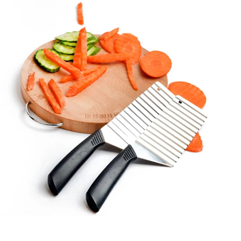 Unibird 1 шт. нержавеющая сталь картофель фри резак волна овощи слайсер чип измельчитель нож инструмент для приготовления пищи Кухонные аксессуары