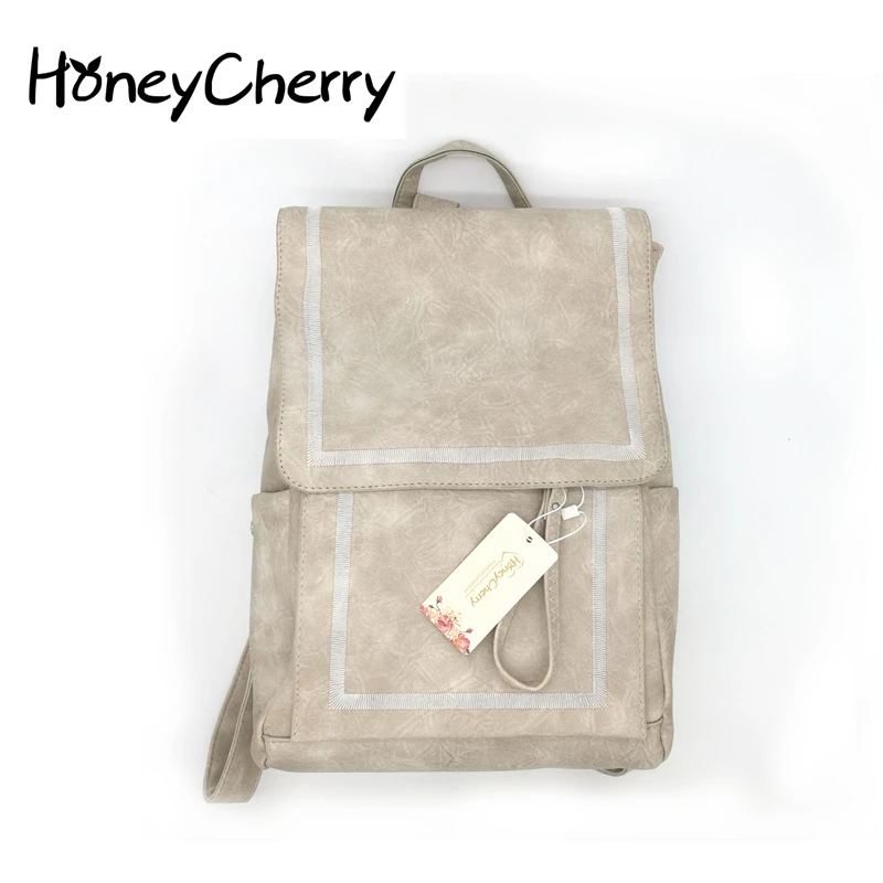 

New bag Trend Of Korean Backpack Academy Pu Leather Leisure Travel Schoolbag Backpacks For Teenage Girls Women Bag