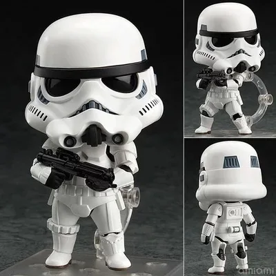 

4" Nendoroid Star Wars Toy The Force Awakens Stormtrooper Darth Vader PVC Action Figure Toys Q Version 10cm 501#