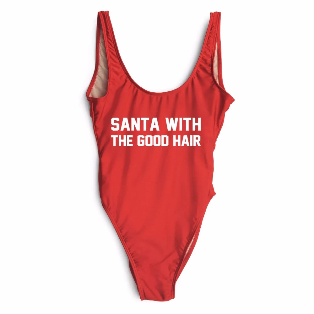 new arrive custom playsuits SANTA WITH THE GOOD HAIR bodysuits women