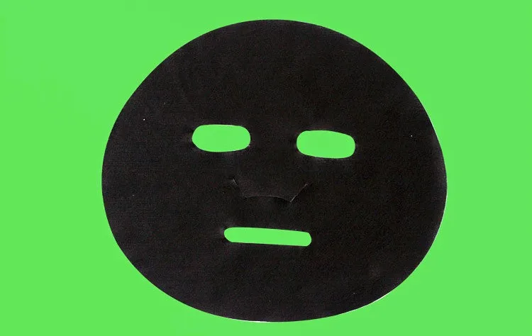100 шт/партия черная маска для лица лист сухой из бамбука и древесного угля для лица маска лист для DIY