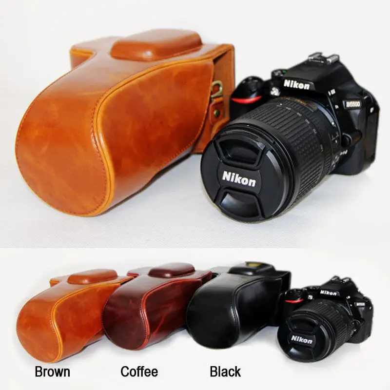 PU Leather Camera Case Bag For Nikon D5100 D5200 D5300 | Электроника