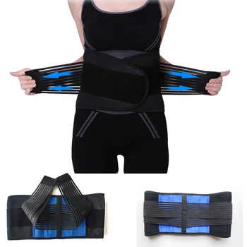 2018 Waist Belt Brace Pain Relief Lower Back Therapy Support Neoprene Lumbar Support Breathable Mesh Orthopedic Corrector Belt