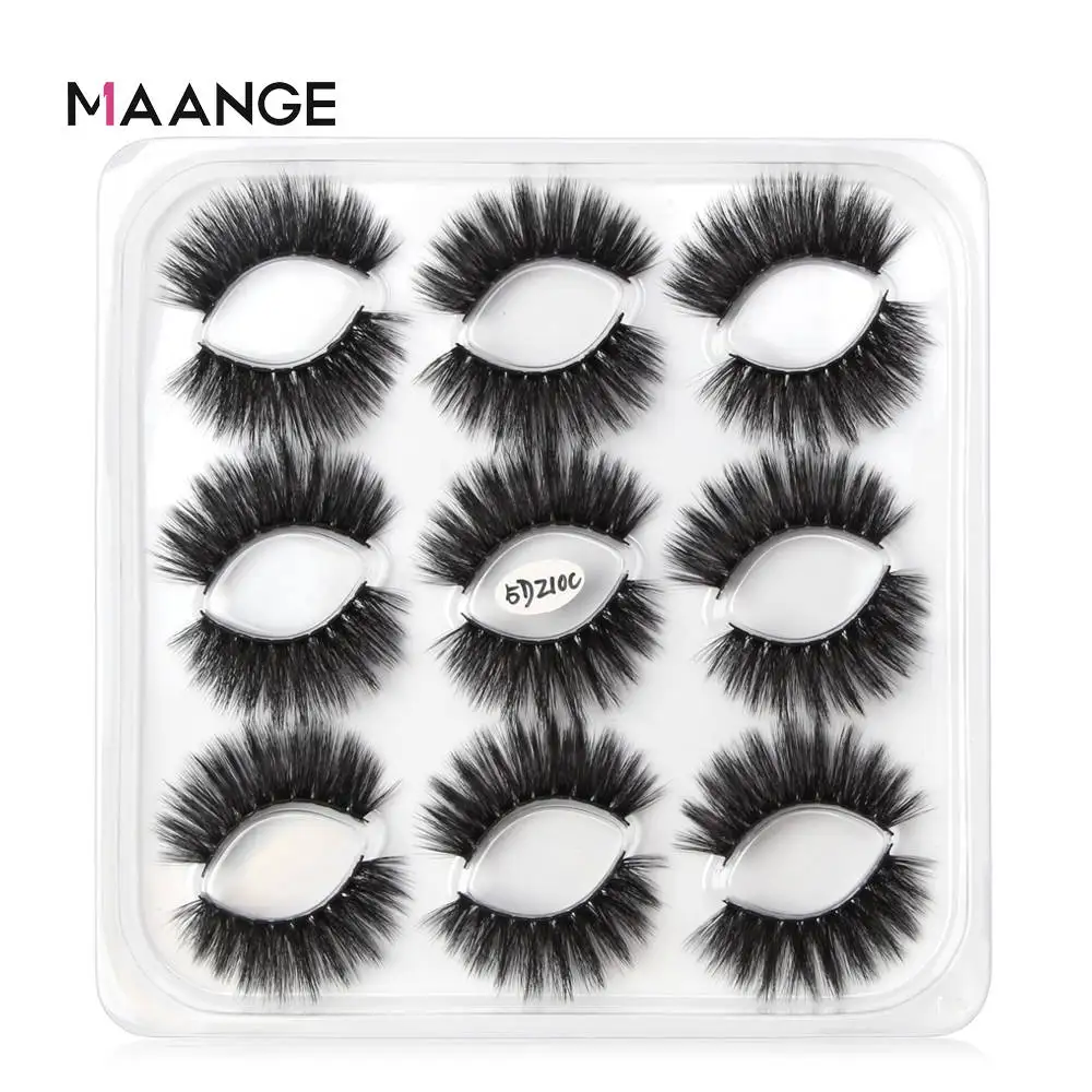 

False Eyelashes 9 Pairs Mink Lashes 100% Cruelty free Handmade Reusable Natural Eyelashes Popular Beauty Extension Makeup Tool