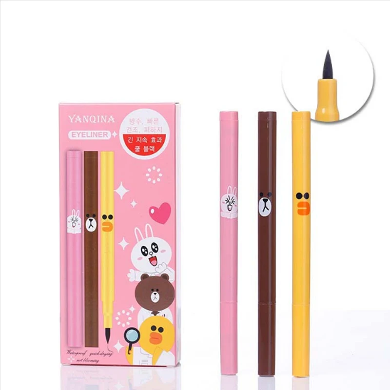 

bear Eyeliner Pen Cosmetics Waterproof Long-lasting Cartoon Patterned Liquid Eyeliner Pen Women Fashion Eye Liner Beauty