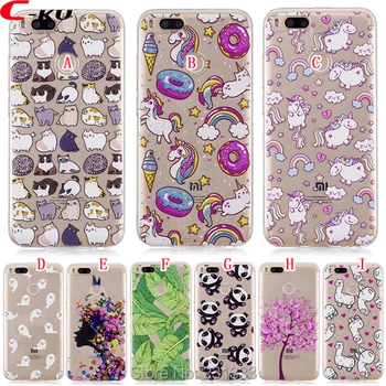 

C-ku 3D Cartoon Unicorn Soft TPU IMD Case For Xiaomi 6 MI6 5X 6X MAX 2 Redmi 5 5A 4X NOTE 5 5A Panda Leaf Girl Skin Cover 100pcs