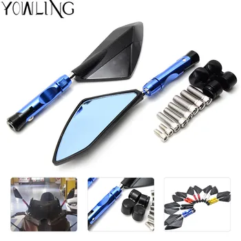

Universal Motorcycle Mirror Folding Side Mirrors motorbike Rearview Mirror For yamaha Honda CBR600F CBR900RR Suzuki Kawasaki bmw