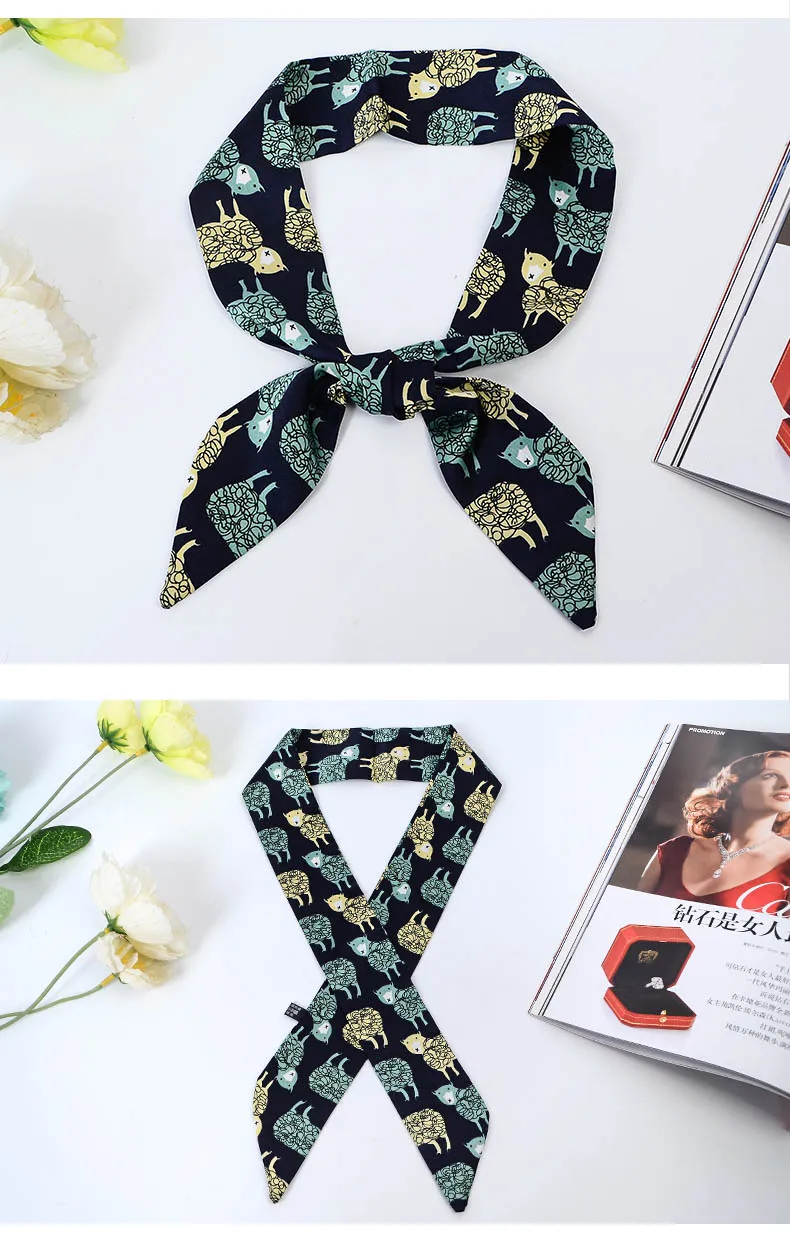 Модные Женская Лента hairband длинный шарф повязка на голову обертывание и украшения галстук