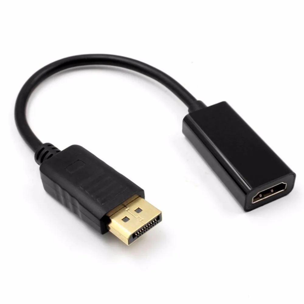 كامل HD 1080 P DisplayPort موانئ دبي الذكور إلى HDMI الإناث مهائي كابلات عرض ميناء محول ل أبل سامسونج HP/ديل محمول العارض كامل HD 1080 P DisplayPort موانئ دبي الذكور إلى HDMI الإناث مهائي كابلات عرض ميناء محول ل أبل سامسونج HP/ديل محمول العارض