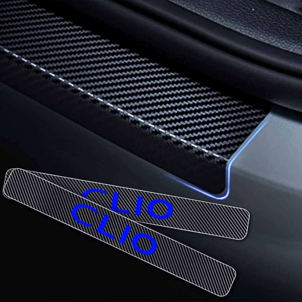 2x Mitsubishi Fibra De Carbono Placa de bem-vindo Porta Carro Soleira De Chinelo Capa Adesivo Decalque