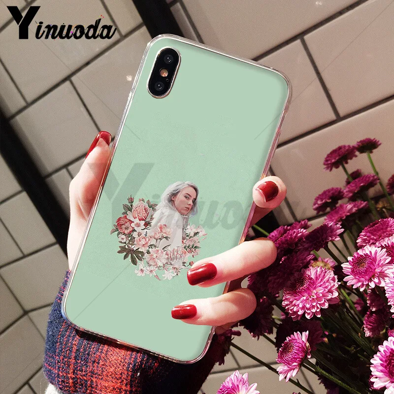 Yinuoda Billie Eilish Khalid задняя крышка для телефона мягкие чехлы из ТПУ для Apple iPhone 8 7 6 6S Plus X XS max 5 5S SE XR чехол - Цвет: 2