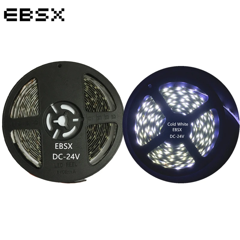 

EBSX 1Roll 24V DC 5M Flexible 3528 1210 300 SMD IP65 Waterproof Car Truck Decoration 300 LED Strip Light Atmosphere Light