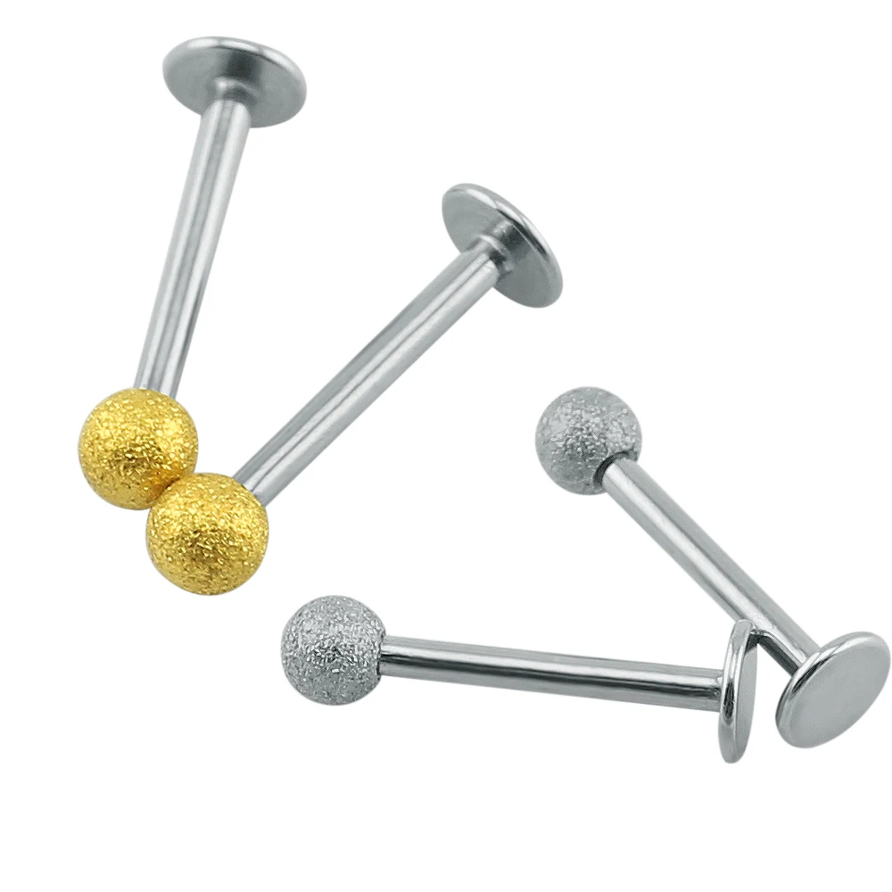 20Pcs 16G Hypoallegenic Stainless Steel Lip Studs Labet
