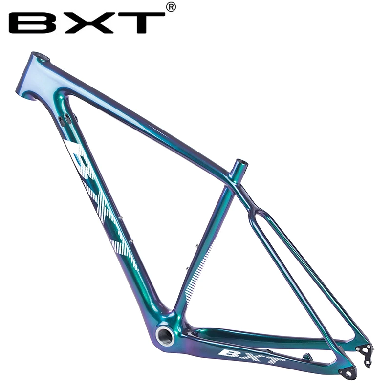 BXT T800 карбоновая горная рама 29er Хамелеон полностью MTB 29 дисковый тормоз 1 1/8 &quotдо